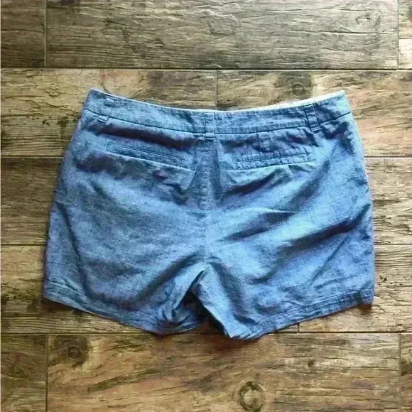 Target Merona Blue low waist shorts with pockets women size 10 - Picture 2 of 4